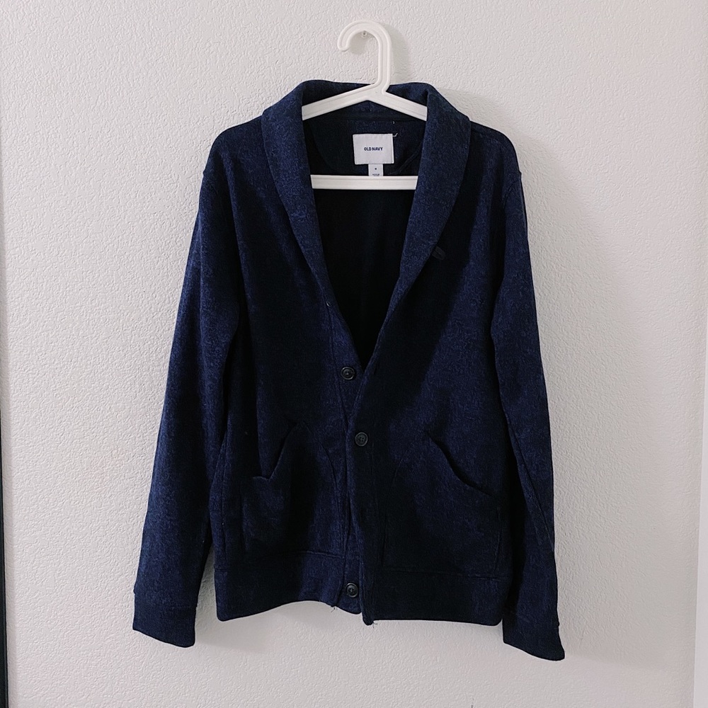 Old navy collared cardigan for men in navy